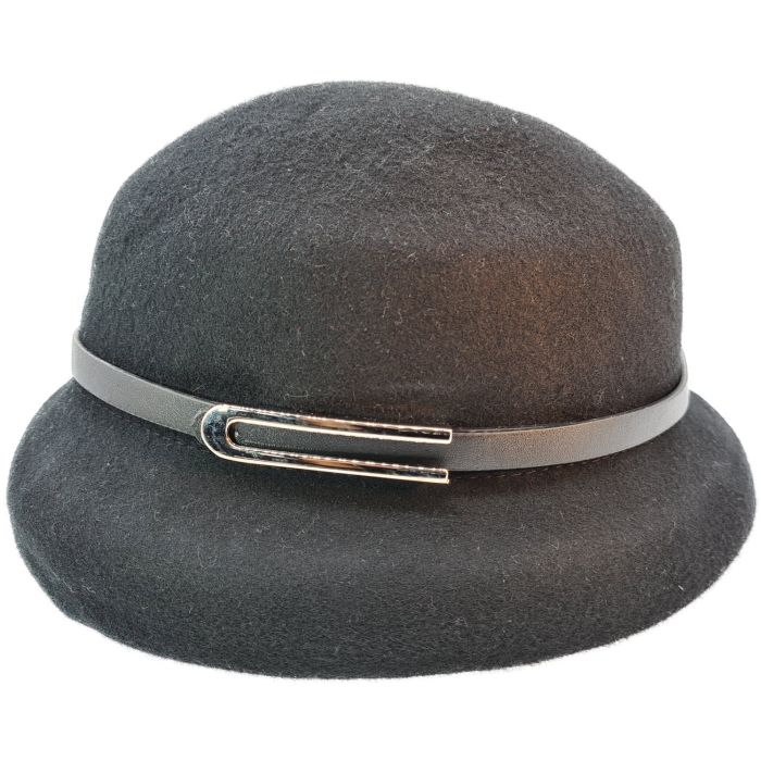 Womens Felt Cloche Bowler Hat