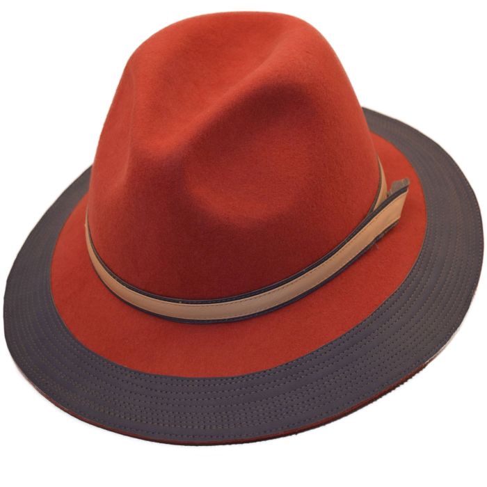 Womens Wool Felt Fedora Cloche Hat