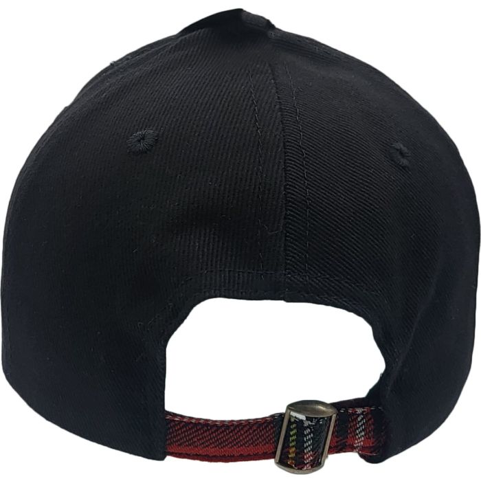 Black/Tartan Baseball Caps (12 Pcs)