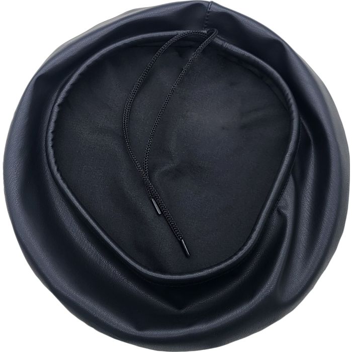 PVC Leather Beret Hat