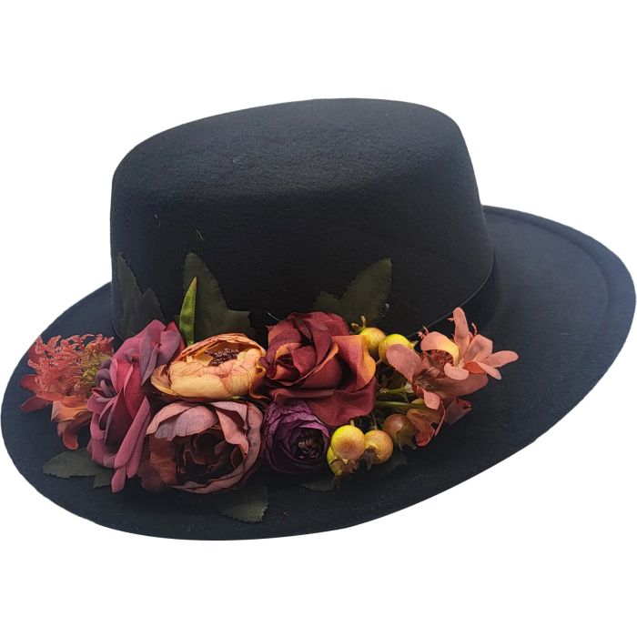 Fancy Cloche Hat with Adjustable Size