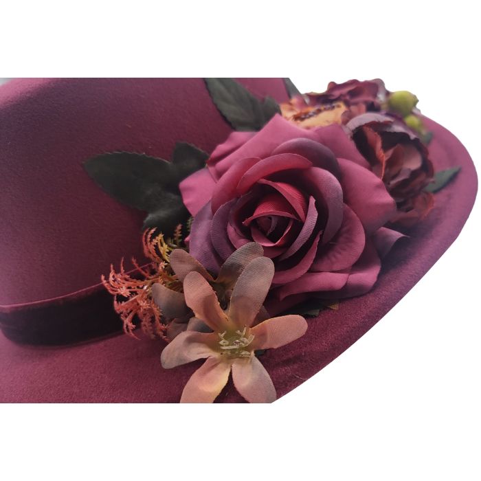 Fancy Cloche Hat with Adjustable Size