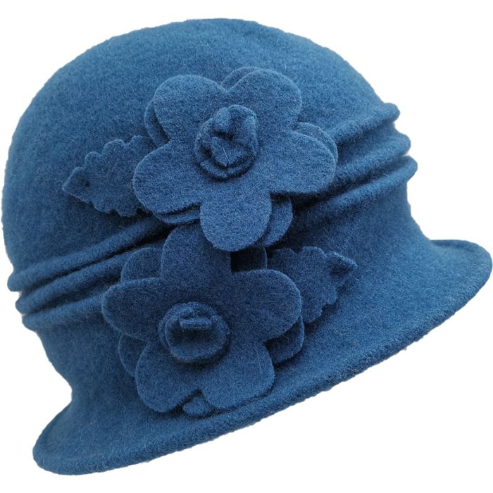 Women's Wool Vintage Cloche Hat