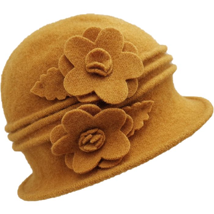 Women's Wool Vintage Cloche Hat