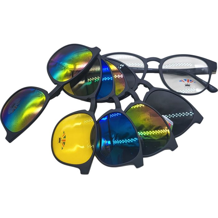Rubber Matte Oval Shape Sunglasses (12Pcs)