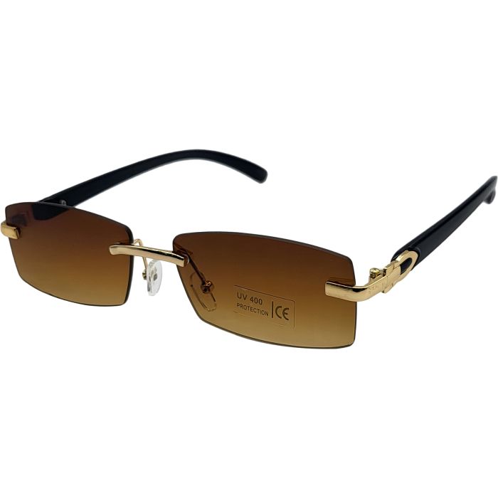 Classic Rectangular Rimless Sunglasses (12pcs)