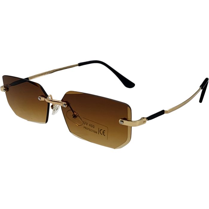 Classic Rectangular Rimless Sunglasses (12pcs)