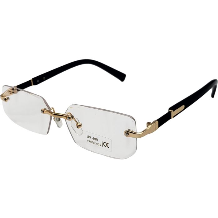 Classic Rectangular Rimless Sunglasses (12pcs)