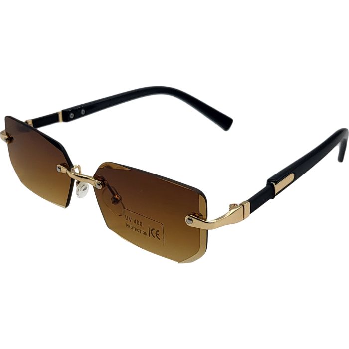 Classic Rectangular Rimless Sunglasses (12pcs)