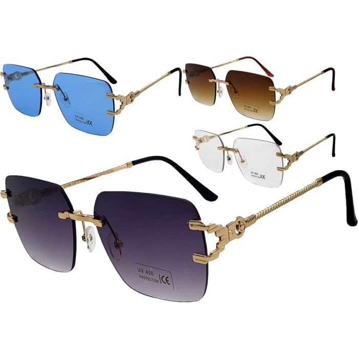 Big Square Aviator Sunglasses (12Pcs)