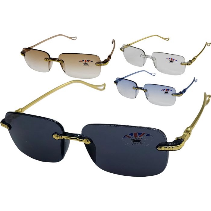 Rectangular Rimless Sunglasses (12pcs)