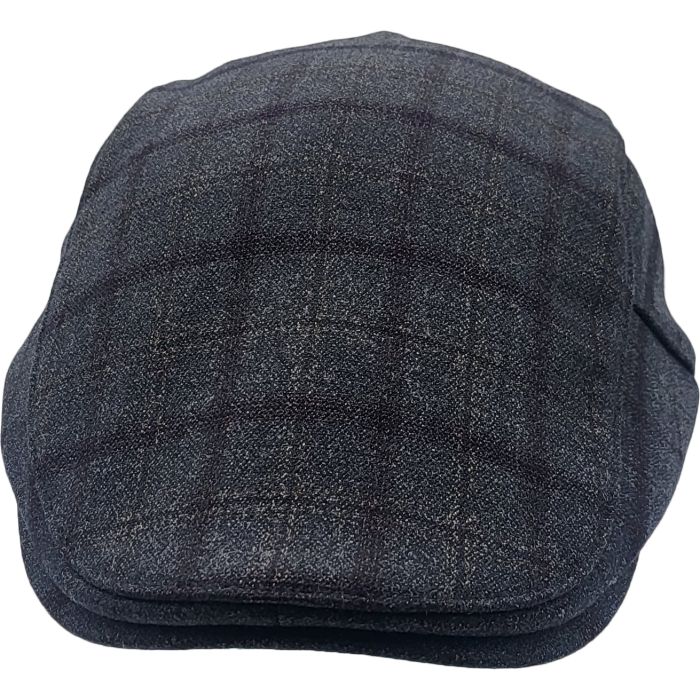 Classic Adjustable Check Flat Cap
