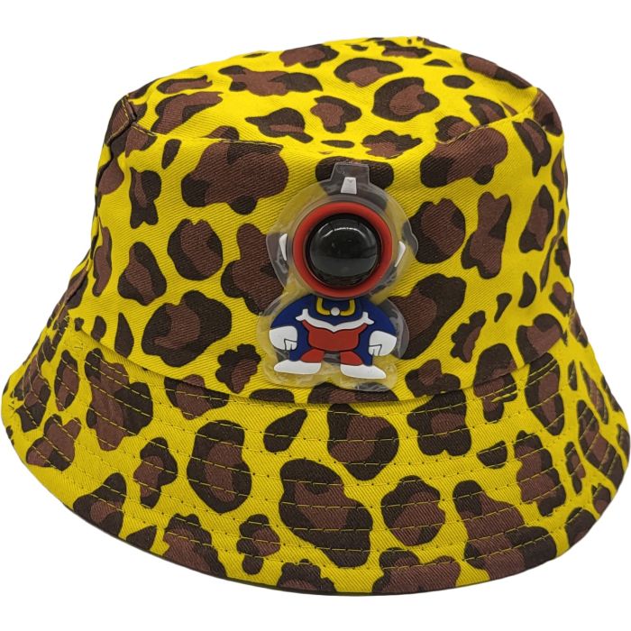 Yellow Cowprint bucket hat (12Pcs)