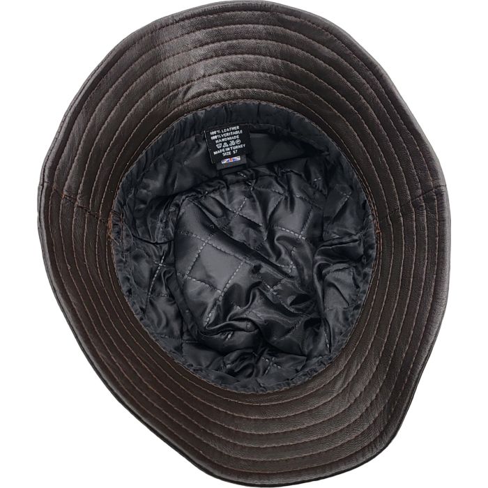 Genuine Leather Bucket Hat