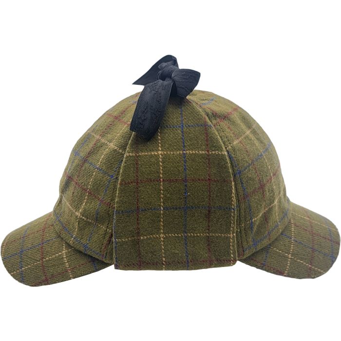 Checked Sherlock Holmes Deerstalker Hat
