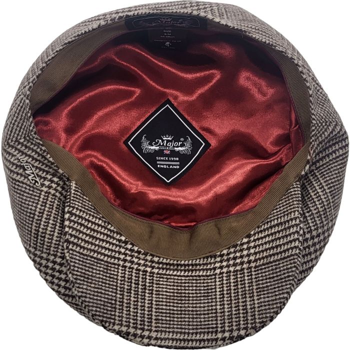 Checked Wool Bond Cap