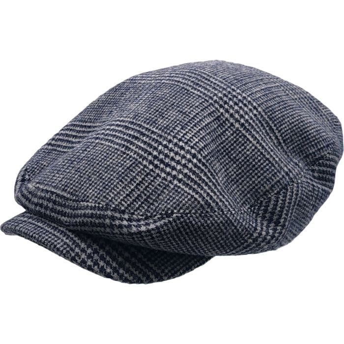 Checked Wool Bond Cap