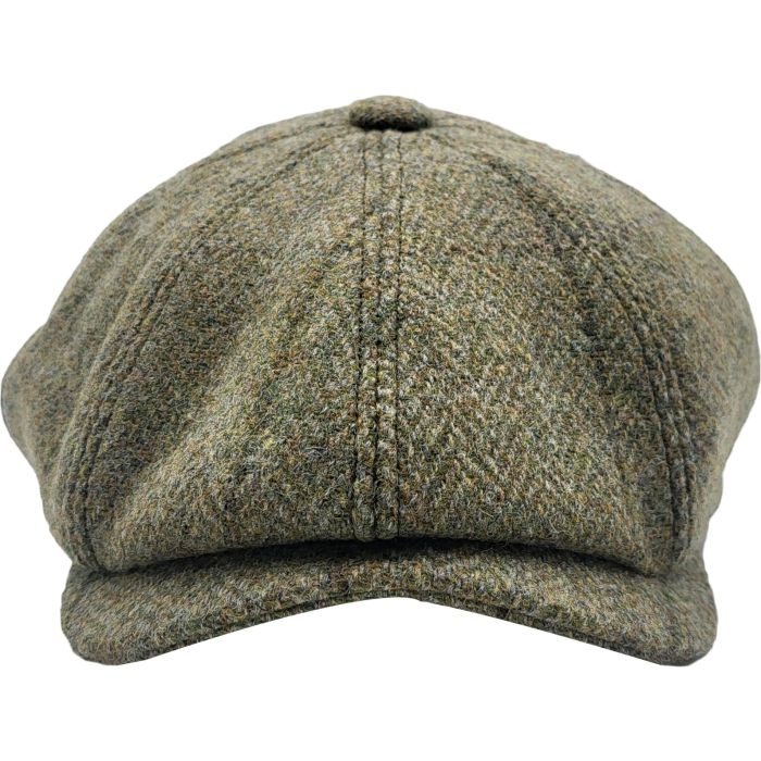 Classic Wool Olive Green Newsboy Cap