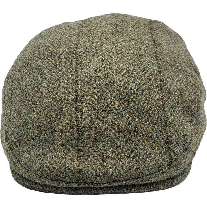 Classic Wool Olive Green Flat Cap