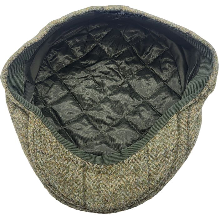Classic Wool Olive Green Flat Cap