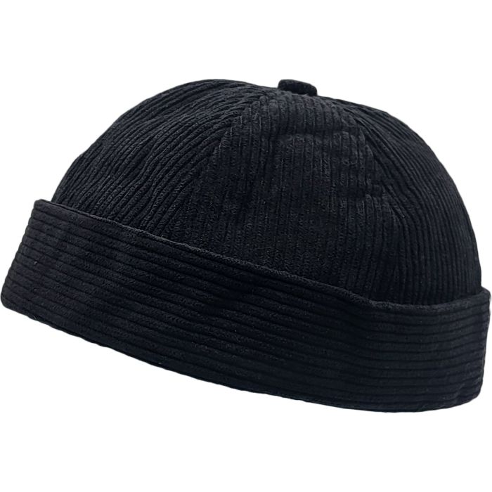 Docker Hat Brimless Rolled Corduroy Caps