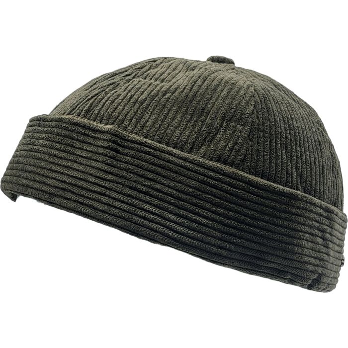 Docker Hat Brimless Rolled Corduroy Caps
