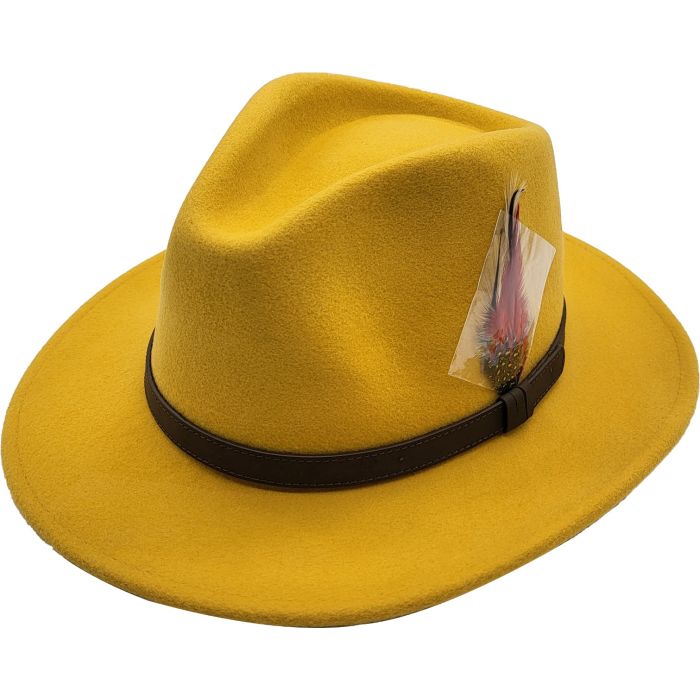 Classic Wool Felt Fedora Hat