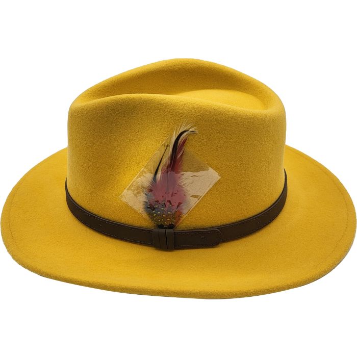 Classic Wool Felt Fedora Hat