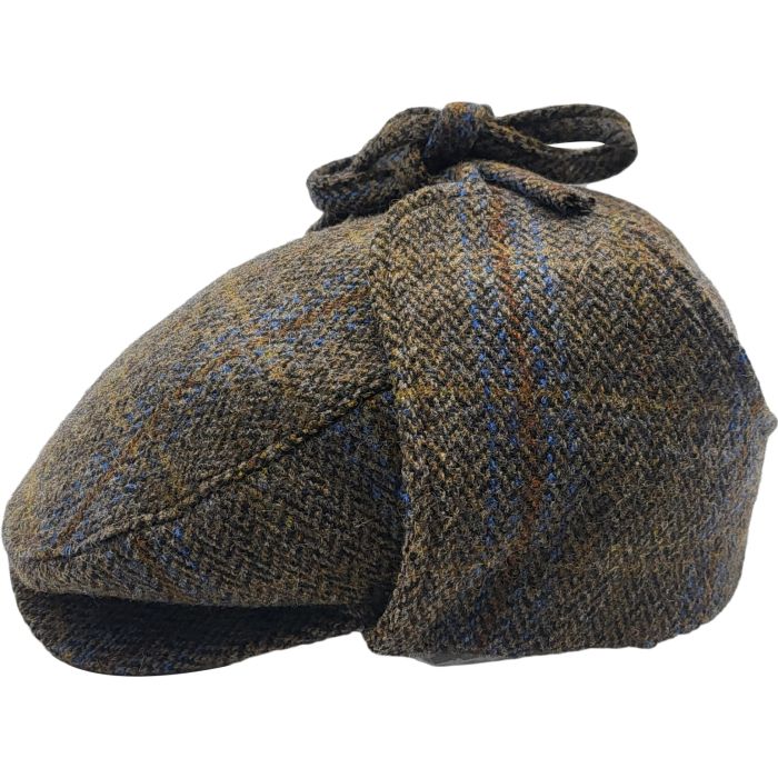 Tweed Flat Cap with Ear Flapped