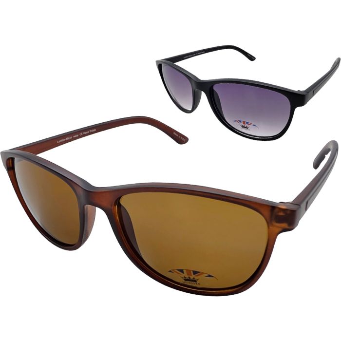 Rubber Mat Wayfarer Sunglasses (12Pcs)