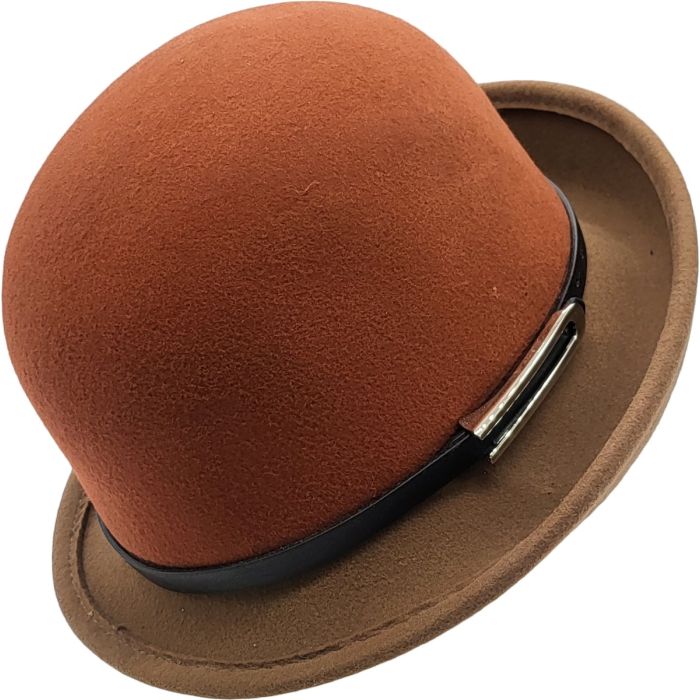 Womens Wool Felt Cloche Hat