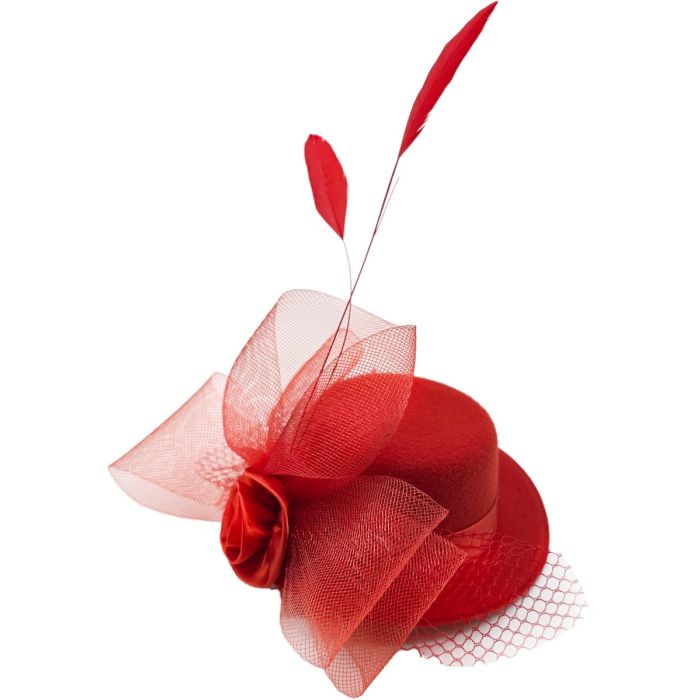 Women’s Elegant Feather & Net Fascinator (6Pcs)