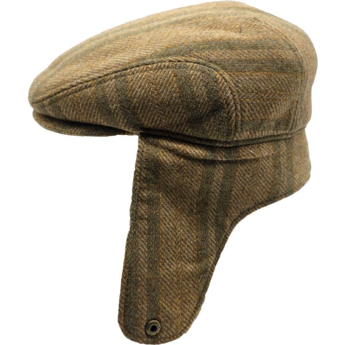 Wool Blend Convertible Flat Cap