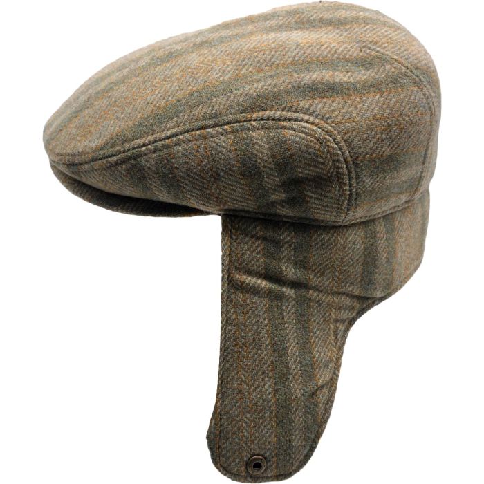 Wool Blend Convertible Flat Cap