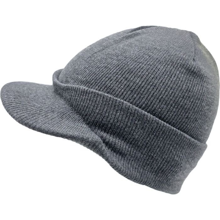 Medium Size Knitted Peaked Rasta Hat (12Pcs)