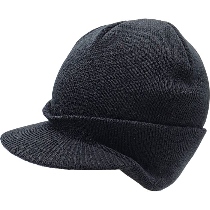 Medium Size Knitted Peaked Rasta Hat (12Pcs)