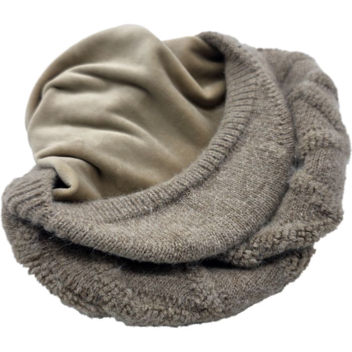 Rabbit Fur Blend Womens Newsboy Cap
