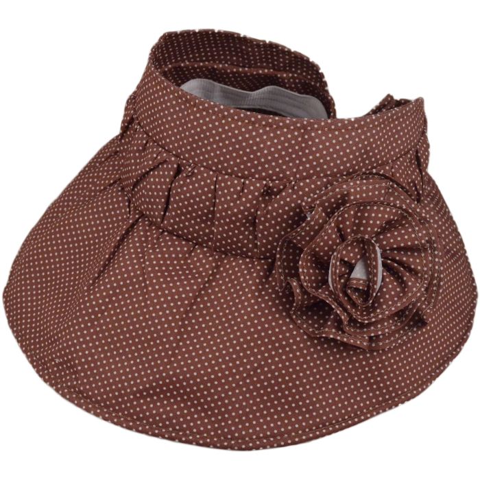 Packable Womens Dotted Summer Visor