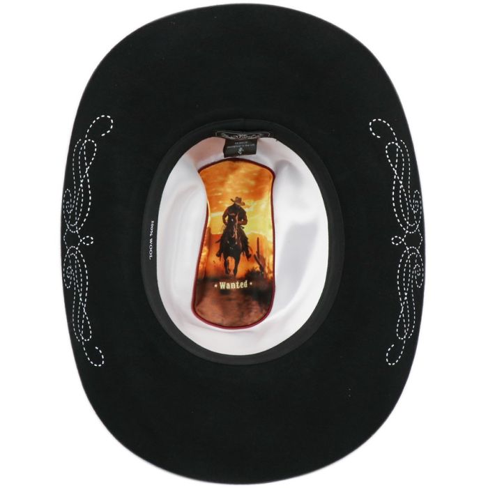 Classic Wool Felt Stiff Cowboy Hat