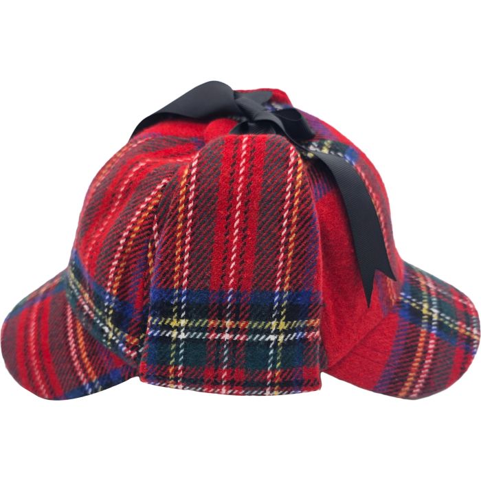 Tartan Pattern Sherlock Holmes Deerstalker Hat