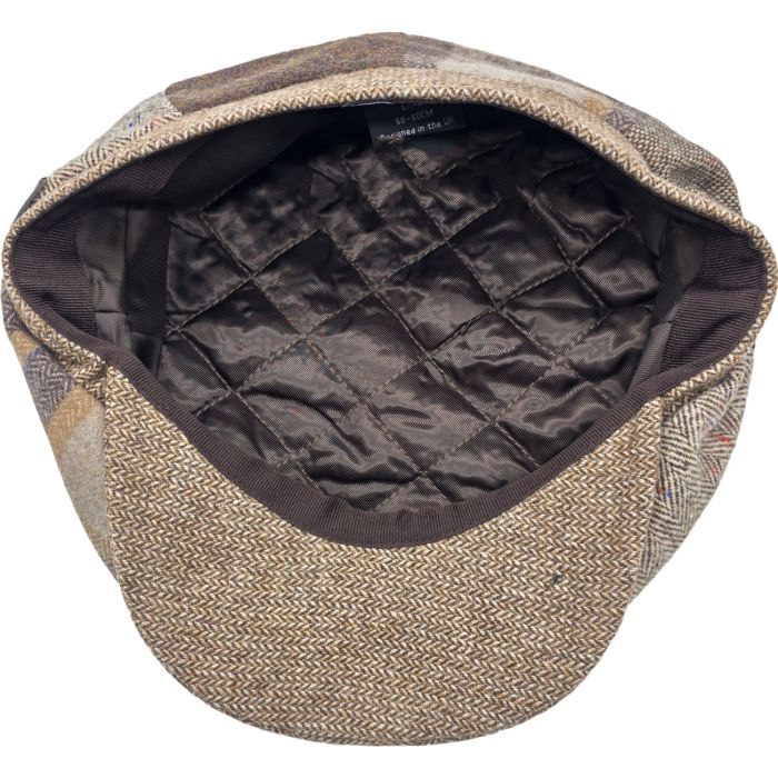 Patchwork Eight Panel Newsboy Cap