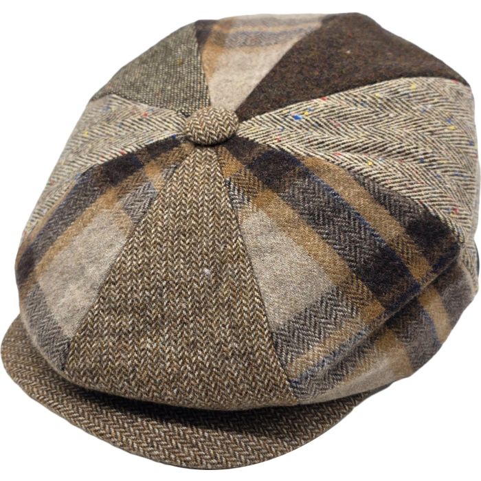 Patchwork Eight Panel Newsboy Cap