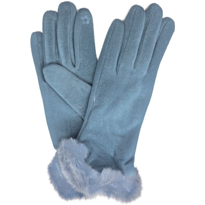 Womens Winter Fabric Gloves (12Pcs)