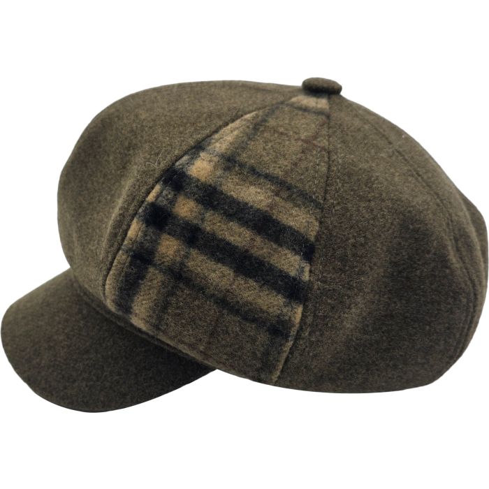 Womens Patchwork Newsboy Cap