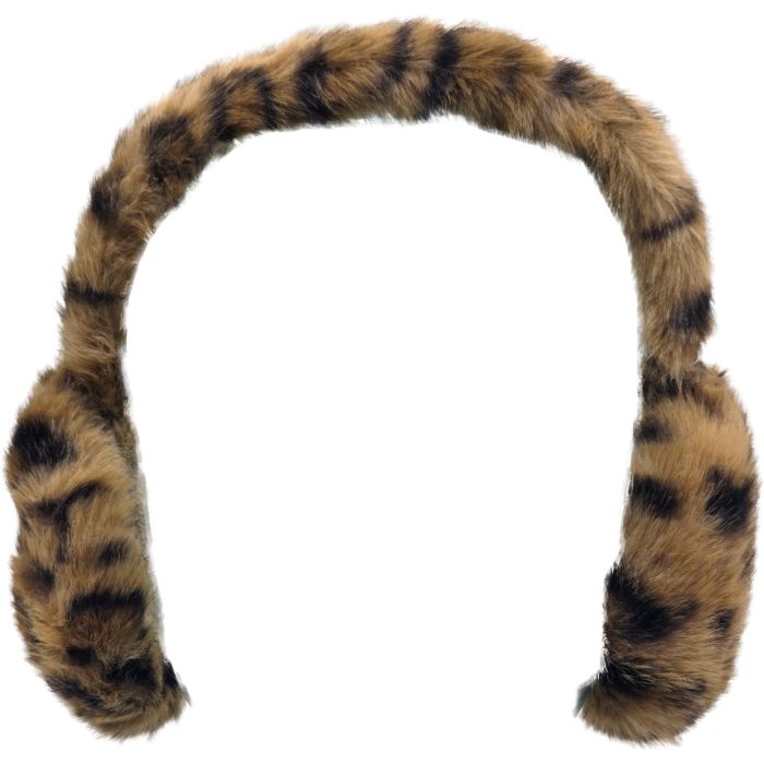Winter Leopard Faux Fur Ear Muffs (12Pcs)