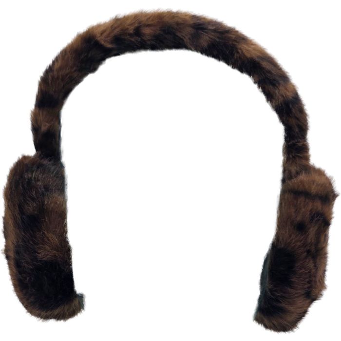 Winter Leopard Faux Fur Ear Muffs (12Pcs)