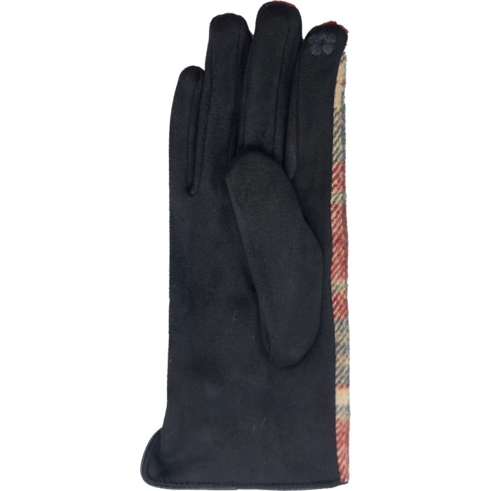 Women’s Check Pattern Fabric Gloves (12Pcs)