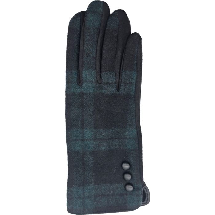 Women’s Check Pattern Fabric Gloves (12Pcs)