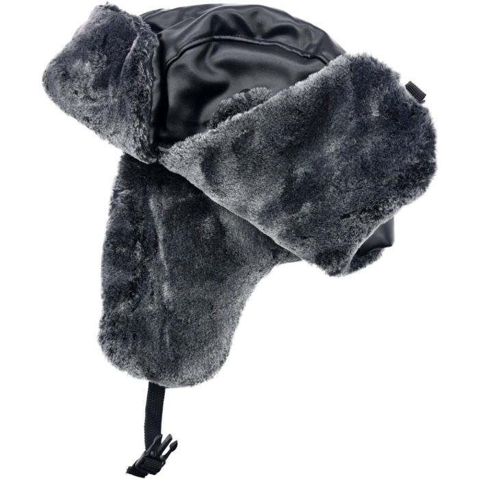 Shiny PVC Faux Leather Trapper Hat