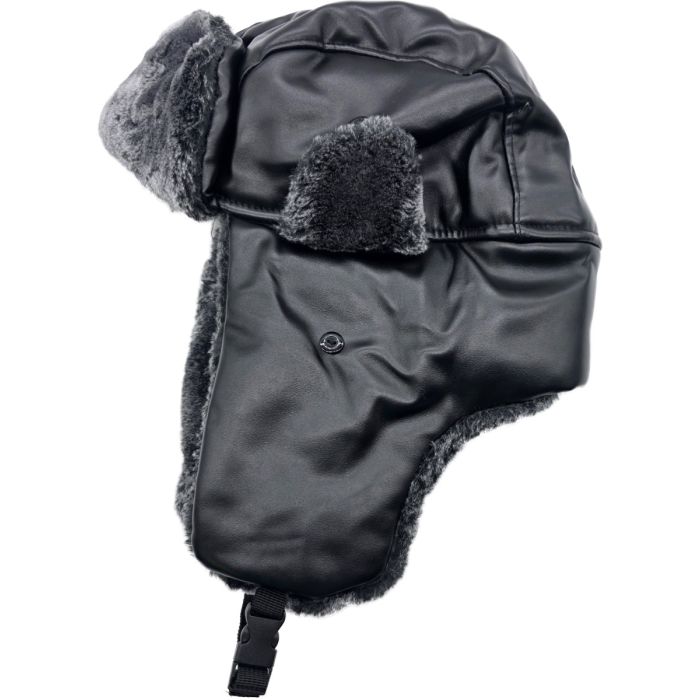 Shiny PVC Faux Leather Trapper Hat